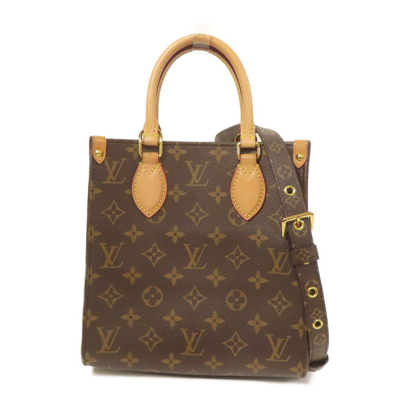 LOUIS VUITTON LV GHW Sac Plat BB 2 Way Shoulder Bag M46265 Monogram Brown v2