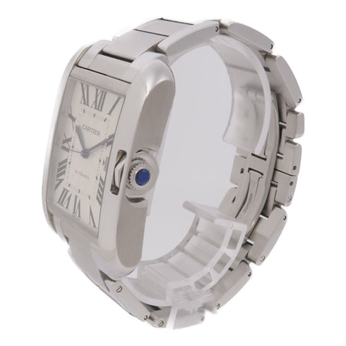 CARTIER Tank Anglaise W5310008 Automatic Watch Stainless Steel Silver