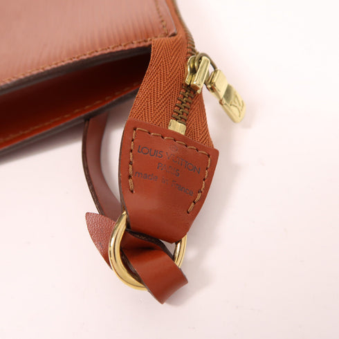 LOUIS VUITTON LV GHW Pochette Accessories Hand Bag M52982 Epi Caramel
