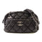CHANEL CC SHW Bubble Chain Shoulder Bag Lambskin Leather Black