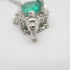 FINE JEWELRY 2.90ct Emerald 1.20ct Diamond Necklace PT900 PT850