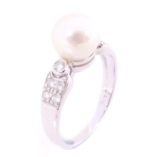 JEWELRY Pearl Ring US#4.75 18K White Gold