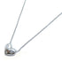 TIFFANY&CO 3P Diamond Heart Necklace PT950 Platinum