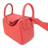 HERMES PHW Mini Lindy Shoulder Bag Taurillon Clemence Leather Rose Azalee/Pink