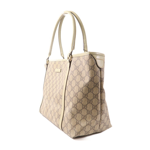 GUCCI GG GHW Shoulder Tote Bag 197953 Coated Canvas