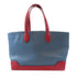 HERMES Maxibox Cabas Handbag 071257CK Evercolor/Epsom Leather Bleu Agate/Rouge