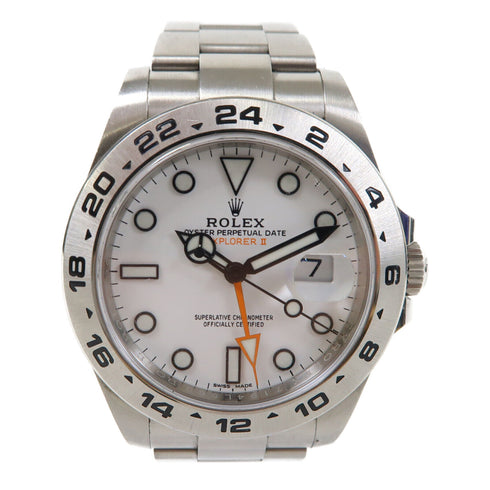 ROLEX Explorer II 42mm Automatic Watch 216570 (Year 2019) Stainless Steel White