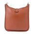 HERMES PHW Mini Evelyne Shoulder Crossbody Bag Clemence Leather Cuivre Brown