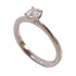 Fine Jewelry 0.29ct Diamond Ring US#5 18K White Gold