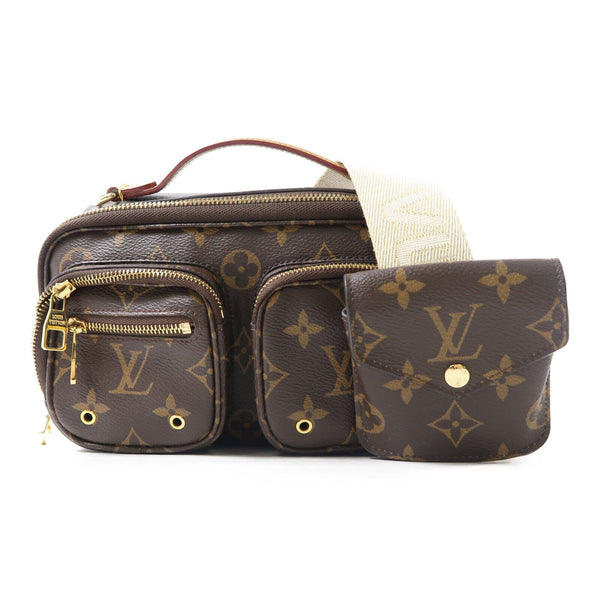 LOUIS VUITTON LV GHW Utility 2 Way Shoulder Bag Handbag M80446 Monogram Brown v3