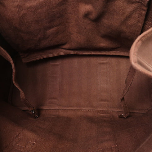 HERMES PHW Valparaiso MM Hand Bag Canvas Brown