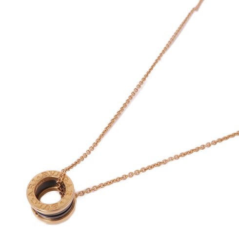 BVLGARI B-Zero1 Necklace 18K Pink Gold Ceramic Gold/Black