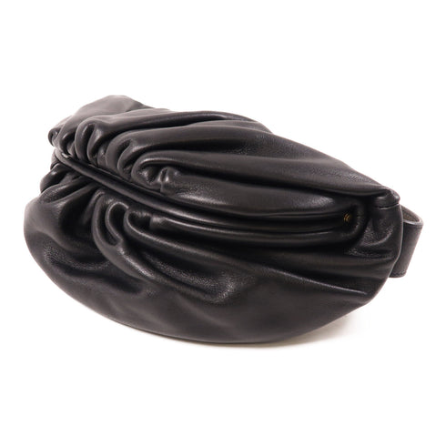 BOTTEGA VENETA BV GHW Waist Bag Lambskin Leather Black