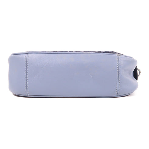 COACH SHW Chain Shoulder Bag F25878 Canvas Blue