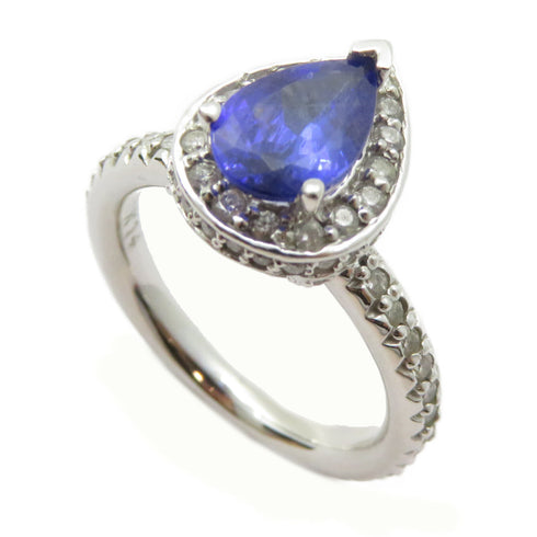 FINE JEWELRY Tanzanite Ring 14K White Gold US#5.5