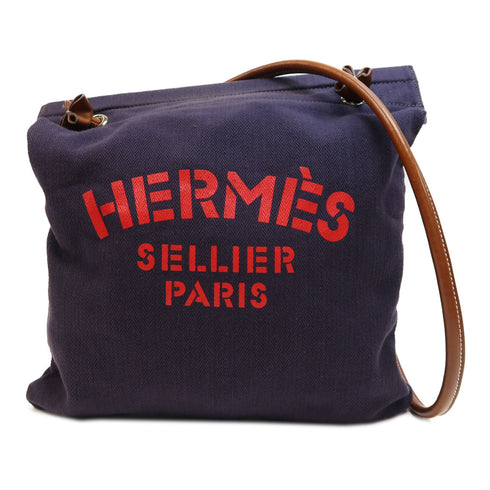 HERMES PHW Aline Shoulder Bag Canvas Purple