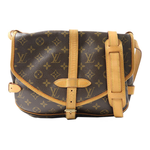LOUIS VUITTON LV GHW Saumur 30 Shoulder Bag M42256 Monogram Brown v1