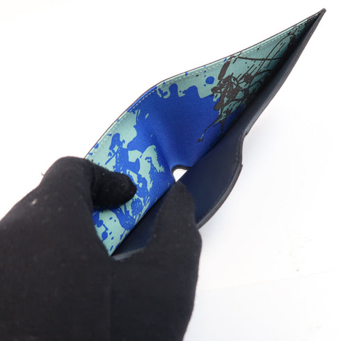 HERMES Wallet Evercolour Leather Noir Black