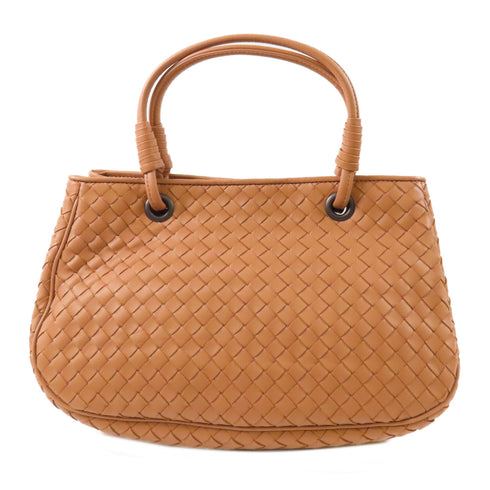 BOTTEGA VENETA BV Hand Bag Calfskin Leather Pink Brown
