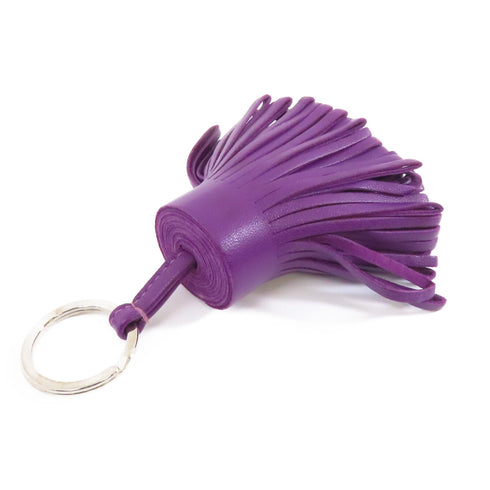 HERMES Carmen Charm Accessories Swift Leather Purple