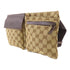 GUCCI GG SHW Waist Bag 28566 Canvas Brown