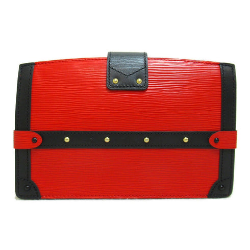 LOUIS VUITTON LV GHW Trunk Clutch 2 Way Shoulder Clutch Bag M51697 Epi Red Black