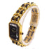 CHANEL GHW Premiere L Quartz Watch SS Leather Gold Plated H0001 Black