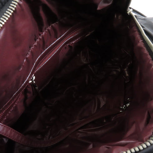 CHANEL Quilted CC SHW Co Co Cocoon Handbag Nylon Black
