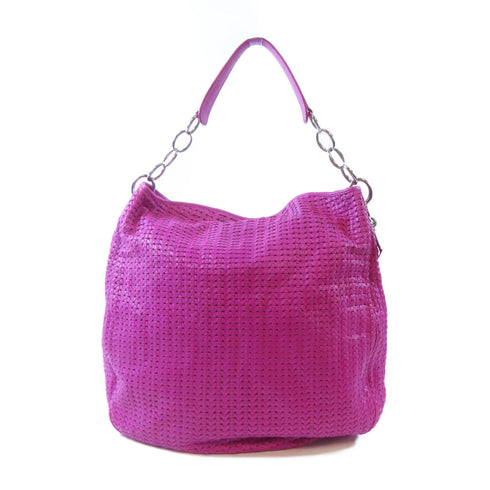 Christian Dior CD SHW Shoulder Handbag Calfskin Leather Pink