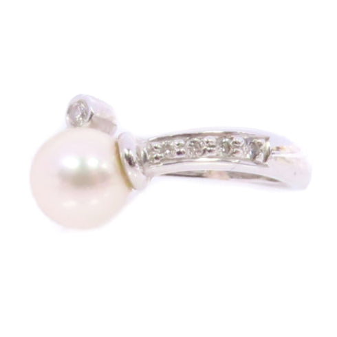 JEWELRY Pearl Ring US#4.75 18K White Gold v1