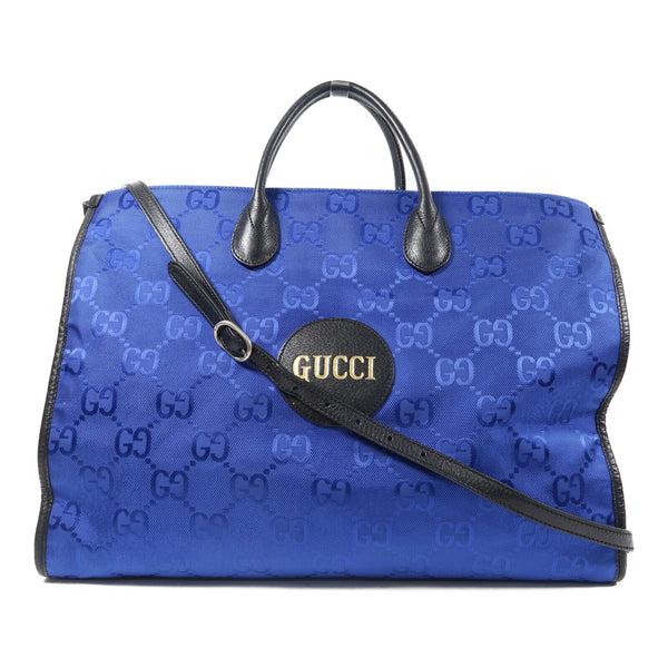 GUCCI GG SHW Tote Bag 2 Way Bag 630353 Canvas Blue