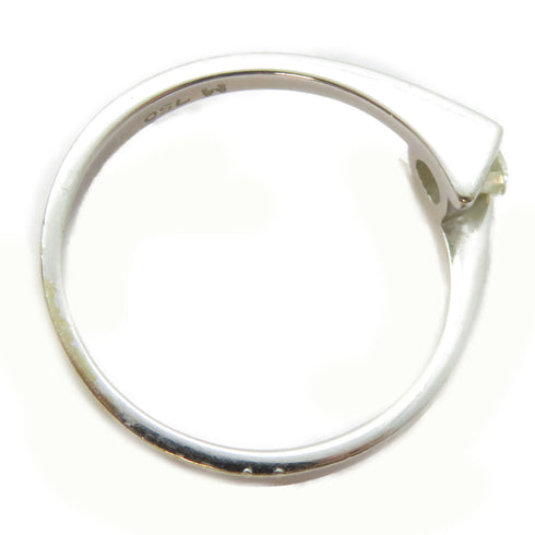 FINE JEWELRY 0.18ct Diamond Ring 18K White Gold US#6