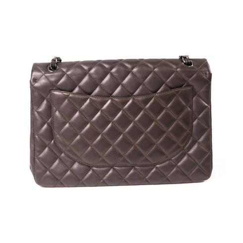 CHANEL CC SHW Large Classic Chain Shoulder Bag A58600 Leather Black