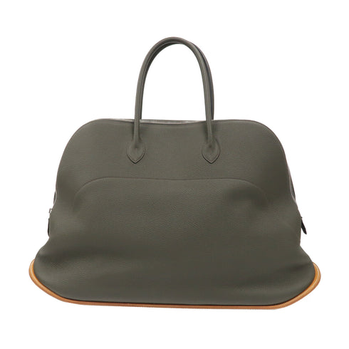 HERMES PHW Bolide Skate 65 Handbag Leather Grey