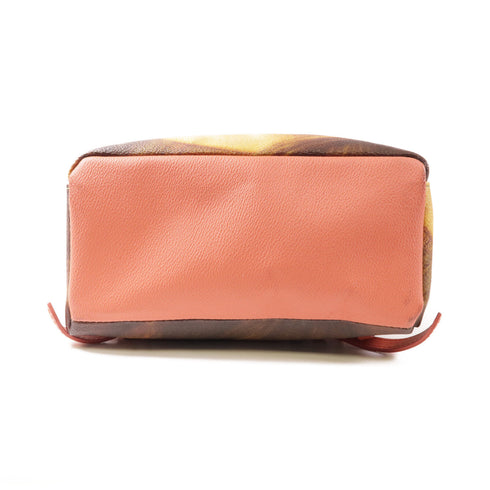 LOUIS VUITTON LV GHW Palm Springs Backpack M43375 Coated Canvas Green/Brown/Pink