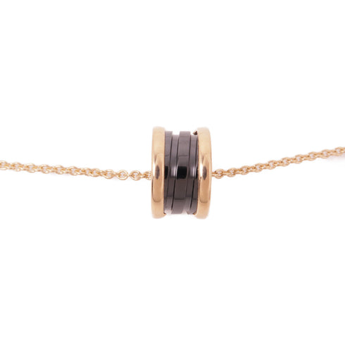 BVLGARI B-Zero 1 Necklace 18K Pink Gold Ceramic Gold/Black