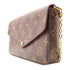 LOUIS VUITTON LV GHW Felicie Pochette Chain Shoulder Bag M61276 Monogram Brown