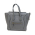 CELINE GHW Micro Luggage Handbag Calfskin Leather Grey