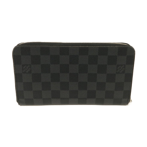 LOUIS VUITTON LV SHW Zippy Organizer Wallet N60111 Damier Graphite Black Gray
