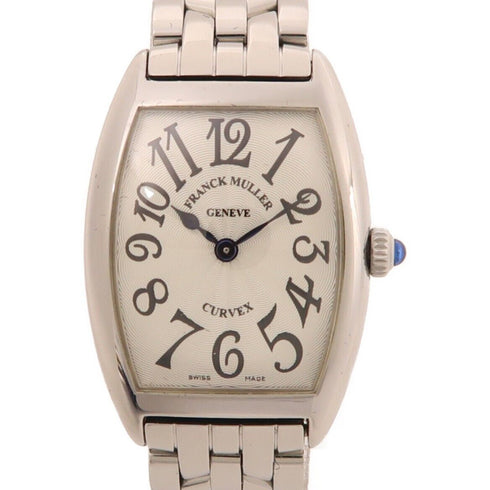 FRANCK MULLER Cintree Curvex 1752 Quartz Watch Stainless Steel White