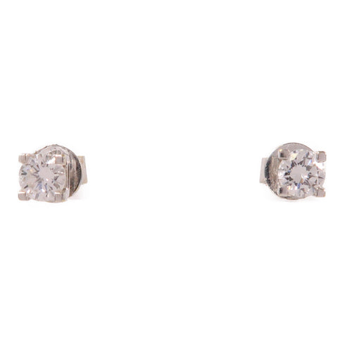 Jewelry Diamond Earrings 18K White Gold