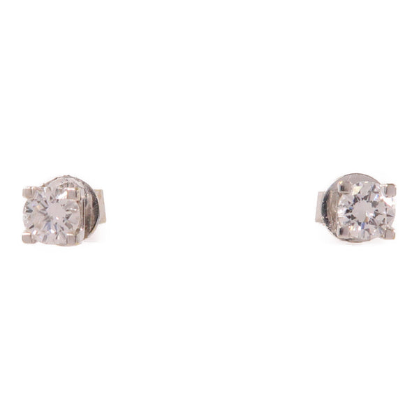 Jewelry Diamond Earrings 18K White Gold
