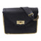 Chloe GHW Chain Shoulder Bag Calfskin Leather Black v1