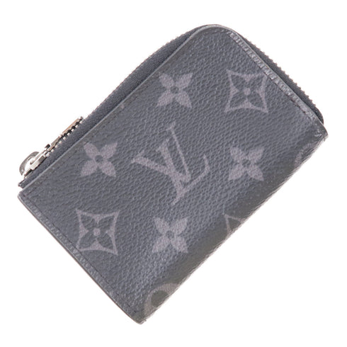 LOUIS VUITTON LV SHW Porte Monnaie Jour Coin Case M63536 Monogram Eclipse Black