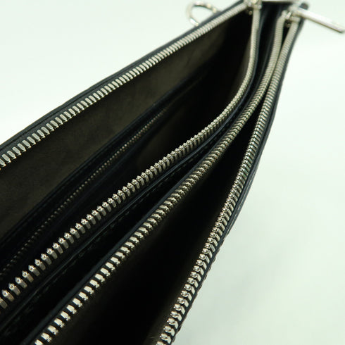 GUCCI GG SHW Shoulder Bag 450953 Calfskin Leather Black