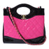CHANEL Quilted CC GHW Chanel 31 Mini Shopping Bag Leather AS4133 Pink/Black