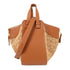 LOEWE GHW Hammork 2 Way Bag Canvas/Leather Brown