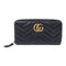 GUCCI GG Marmont GHW Zipped Long Wallet 443123 Calfskin Leather