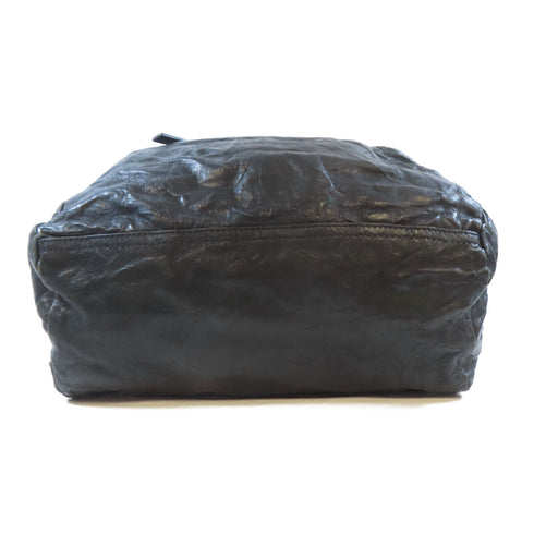 GIVENCHY GHW Pandora Large Bag 2 Way Shoulder Handbag Leather Black