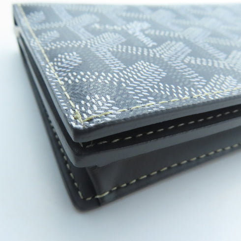 GOYARD Long Wallet Coated Canvas Gray